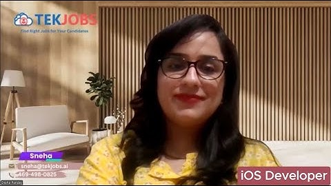 iOS Developer 082224 Sneha