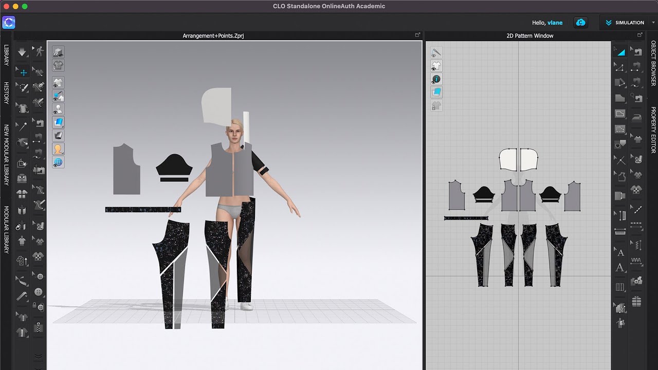 Constructing a Garment with Existing Patterns