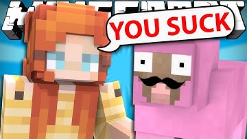Pink Sheep Meets Liz for the First Time - Minecraft