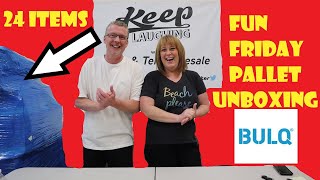 24 Fun Friday liquidation item bulq.com PALLET UNBOXING. Unfortunately it didn't turn out as PLANNED