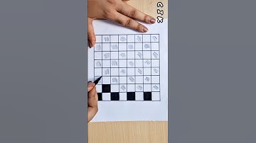 How to Draw Chess Board Game On Paper / Chess Drawing Step By Step Very Easy / Chess Board Drawing