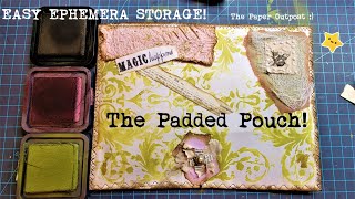 Easy Ephemera Storage Padded Pouch from a Large Junk Mail Envelope! The Paper Outpost!