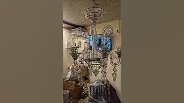 mesh wire Chandilier #interiordesign #home #architecture