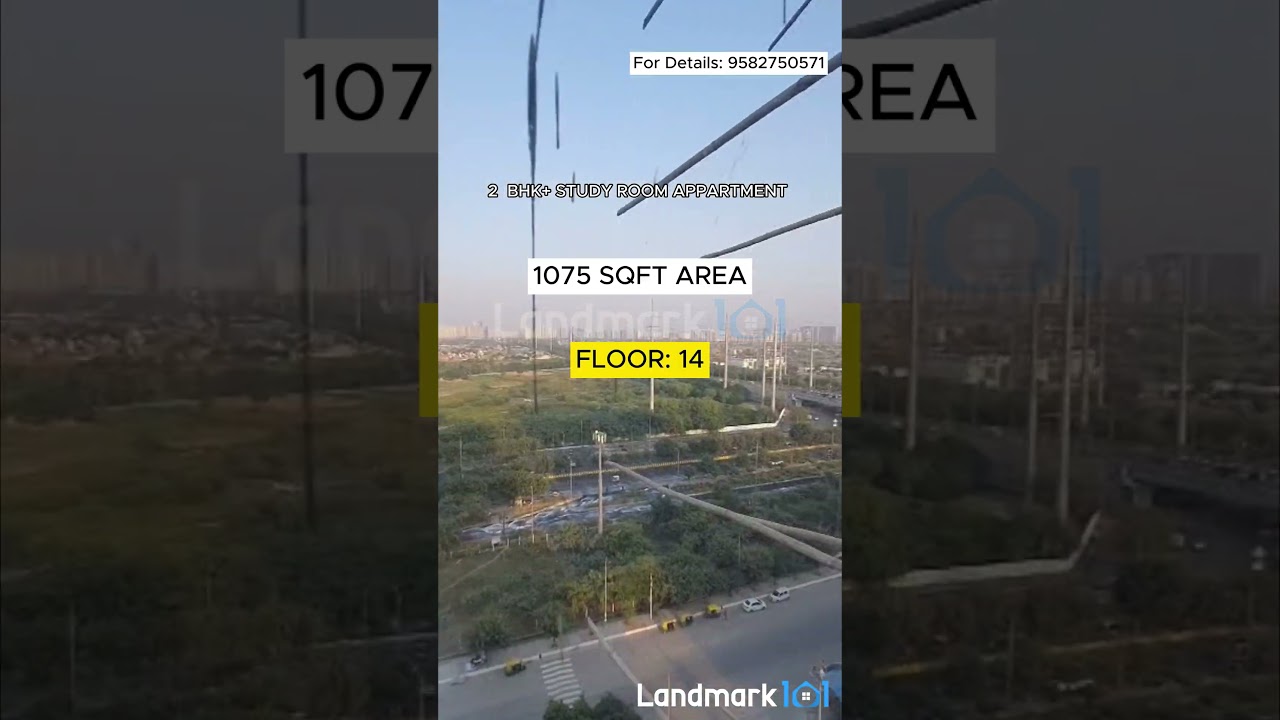homes 121 sector 121 | 2 bhk + study room | Size  : 1075 sqft area | for sale