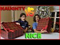 NAUGHTY vs NICE  Christmas Present Challenge!KEILLY ALONSO