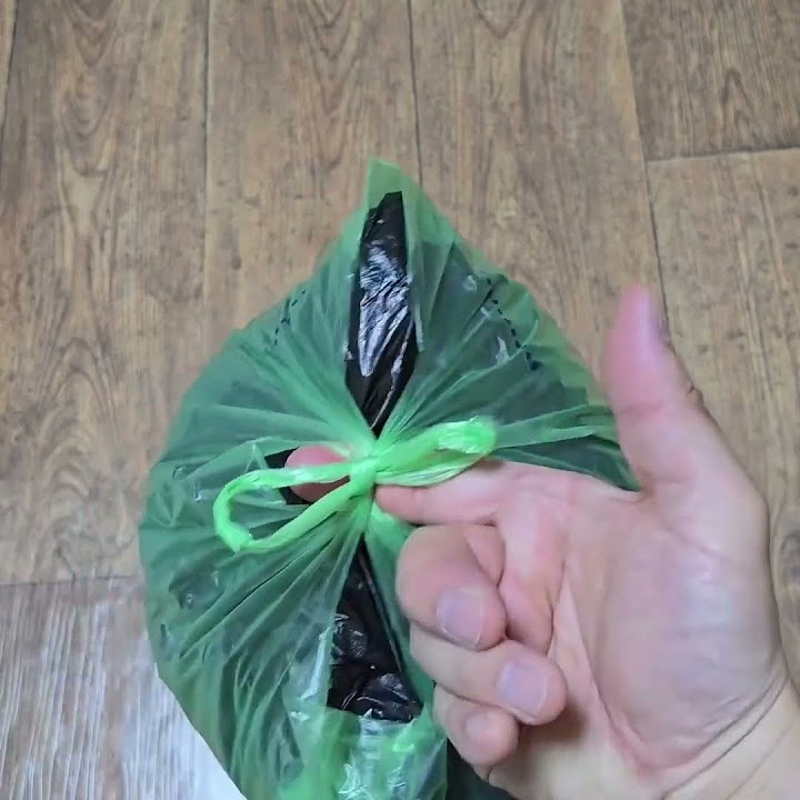 How to tie plastic bagsviral plasticbags YouTube