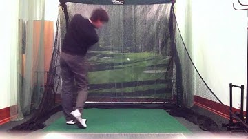 Golf practice with The Net Return Pro