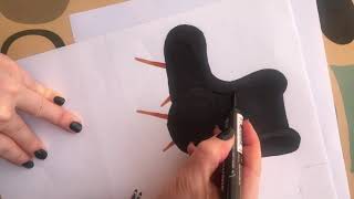 black bergere; marker and soft pastel technique screenshot 2