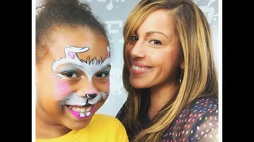 Cute Easter Bunny Face Painting Design