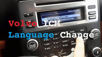 Volvo ICM  Change Language / How to change language in your Volvo