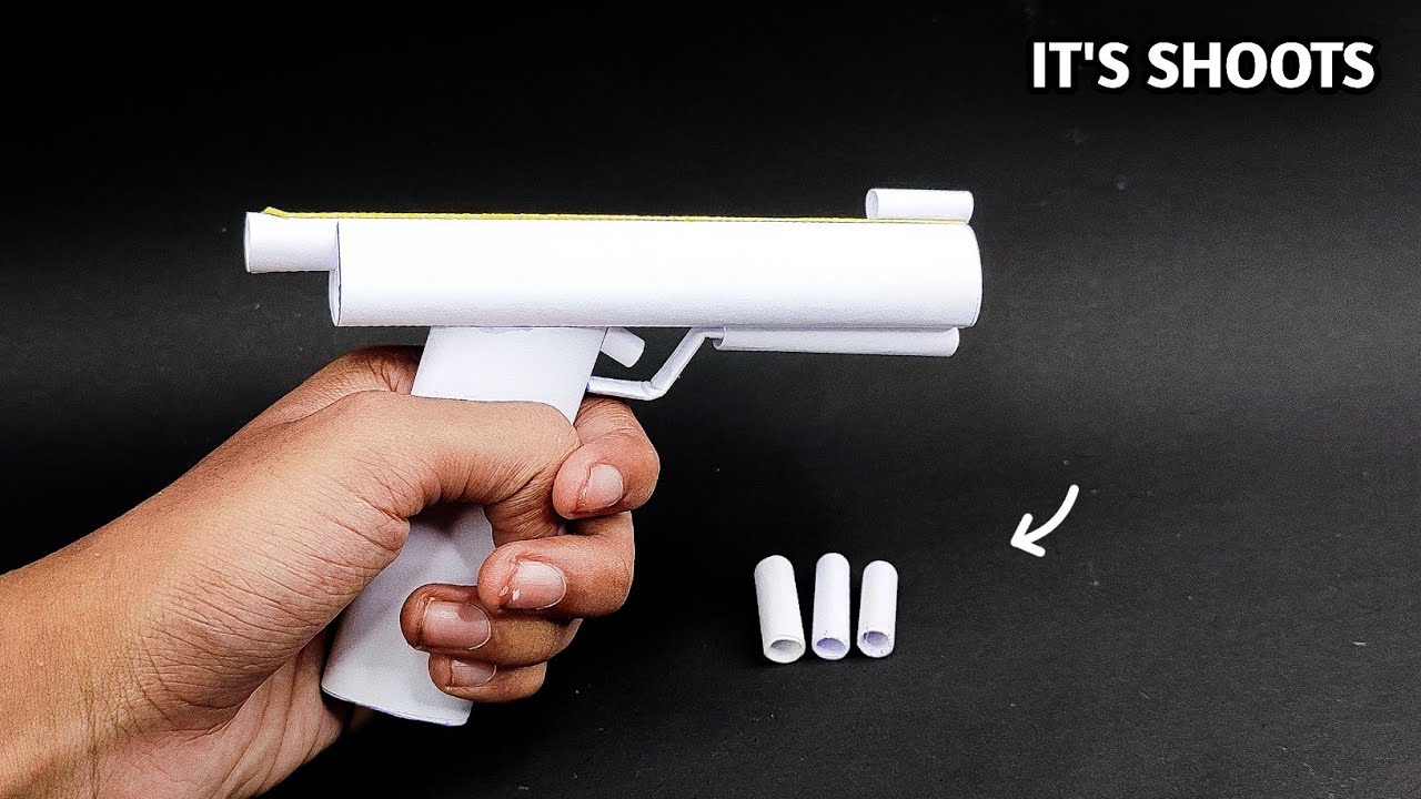 [ It's Looks Real ] How To Make Paper Gun - YouTube
