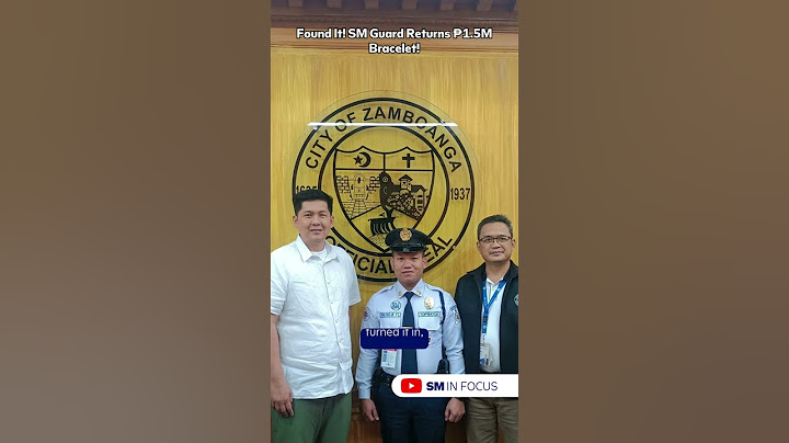 Found It! SM Guard Returns ₱1.5M Bracelet!  #sminfocus