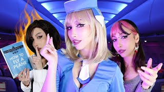 ASMR Flight Attendant ✈️ Relaxing Plane Crash 💥 My first ASMR video