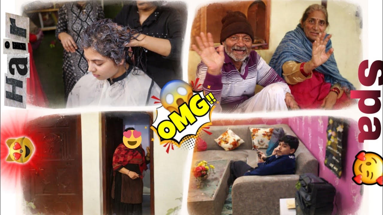 Raw Vlog🤩 | Maine Karaya Hair Spa😱 | #viral #trending #vlog #village #hairspa #familyvlog #funny |