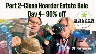 Part 2 - Glass Hoarder Estate Sale What Did We Find At 90% Off