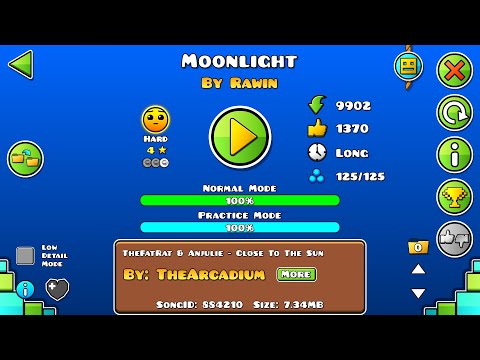 Moonlight by Rawin 100% (Hard) Geometry Dash
