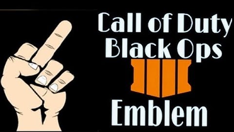 COD BO4 Black Ops 4 Easy Emblem Tutorial