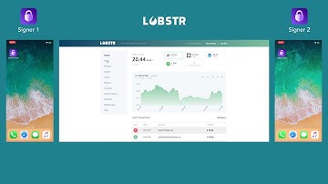 LOBSTR Web and two Vault singers. Sending tokens and confirming the transaction