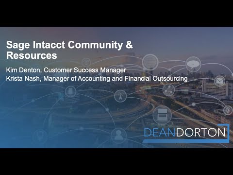 Sage Intacct Community and Resources