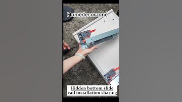 hidden bottom sliding rail installation #viral #shortvideo #trending #shorts #manufacturing