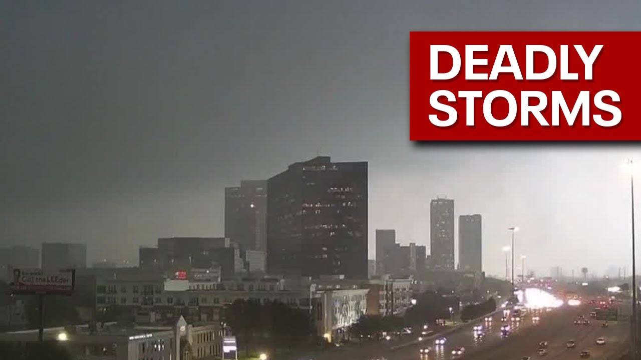 Severe weather wipes out power in Houston with heatwave set to move through region