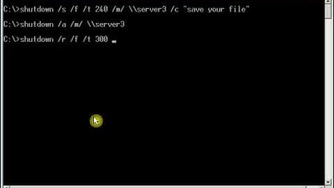 How to Remote Shutdown a computer using command.FLV