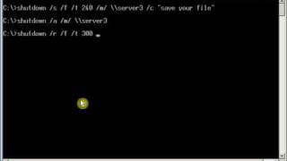 How to Remote Shutdown a computer using command.FLV