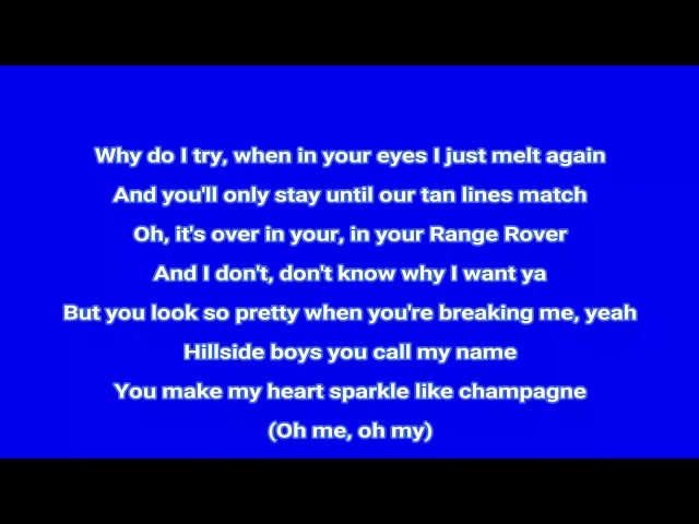 Hillside Boys - Kim Petras [ Offical Song ] Lyrics class=