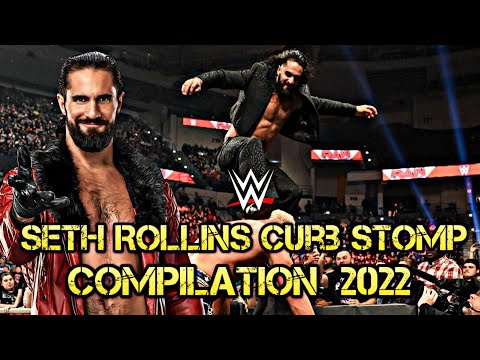 WWE Seth Rollins Curb Stomp Compilation 2022