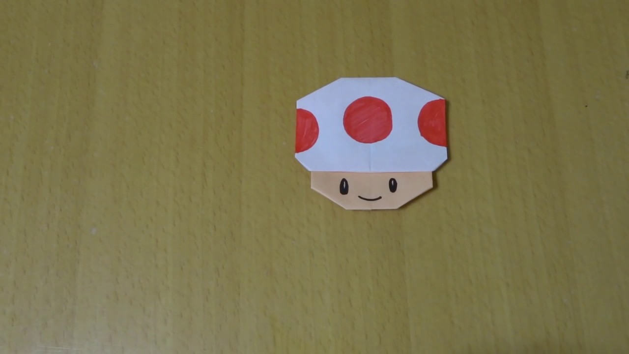 Origami Mario Characters Kinopio 折り紙 マリオ キャラクター キノピオ 折り方 Youtube