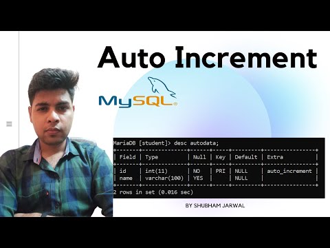 Auto Increment in MySQL - 12 | MySQL Tutorial for Beginners #sql #autoincrement