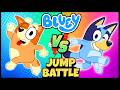BLUEY VS BINGO JUMP BATTLE 🏆 Brain Breaks for Kids | DANNY GO | Floor is Lava | Freeze Dance Party