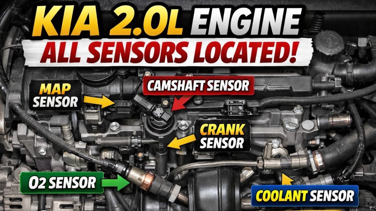 Kia 2.0L Engine Sensor Locations & Replacement Guide | Full DIY ...