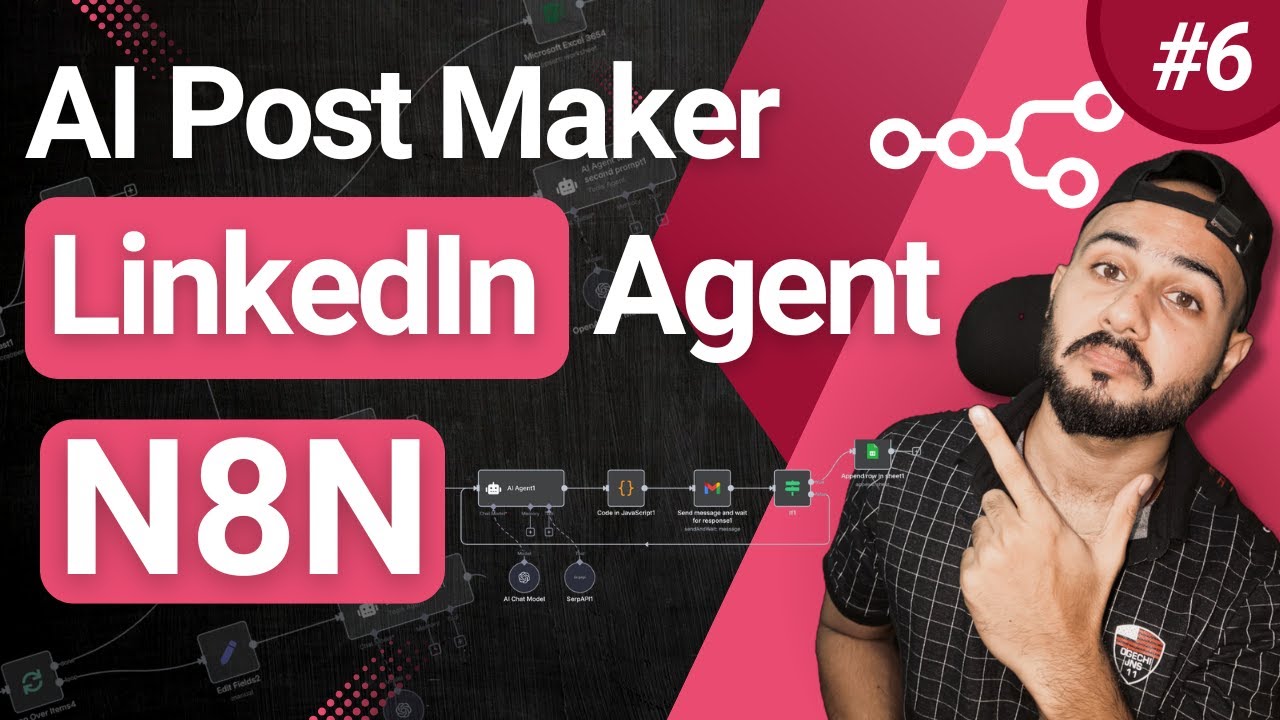 n8n LinkedIn AI Agent | AI Post Maker | For Beginners | @n8n-io ...