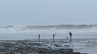 DETIK DETIK OMBAK BESAR DATANG || PANTAI BAMBANG LUMAJANG