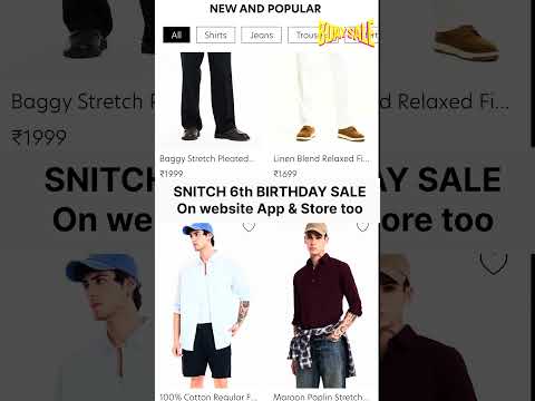 Snitch Birthday sale #Snitchbdaysale #Snitch