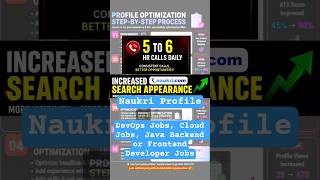 Get 5-6 HR Calls Daily | Naukri Profile Optimization | ATS Resume Tips | DevOps, AWS & IT Jobs 2026
