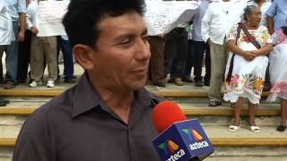 Protesta de jubilados para exigir su pensión