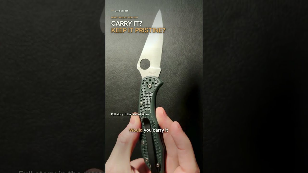 I Bought a Knife I’m Not Sure I Should Use