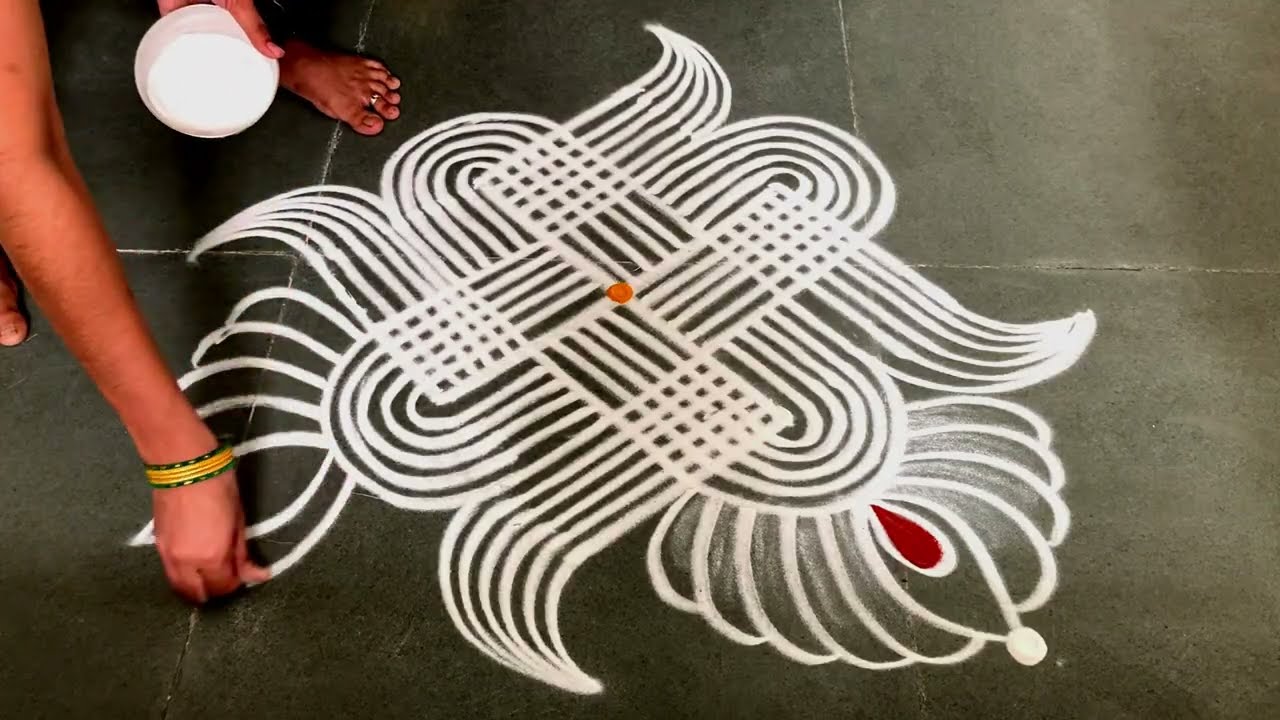 Easy padikolam designs| Simple muggulu designs| easy rangoli designs| Beginners kolam