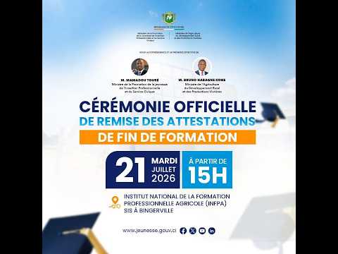 Remise des attestations de fin de formation dans les métiers agro-pastoraux et agro-transformation