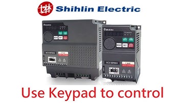 How to use keypad to control speed on Shihlin Electric SC3 inverter step by step tutorial p79=1