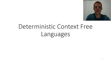 [8b-2] Deterministic CF Languages (COMP2270 - 2017)