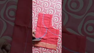 Very simple blouse designs || Blouse designs || cutting and stitching back neck blouse design