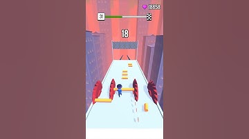 Roof rails Levels 31  - Gameplay Walkthrough Tutorial #shorts