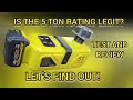 5 ton (dewalt compatible) battery jack test and review