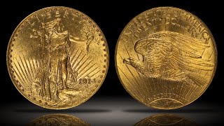 1914-S $20 St. Gaudens Gold Double Eagle PCGS MS65 Better Date Gem Uncirculated