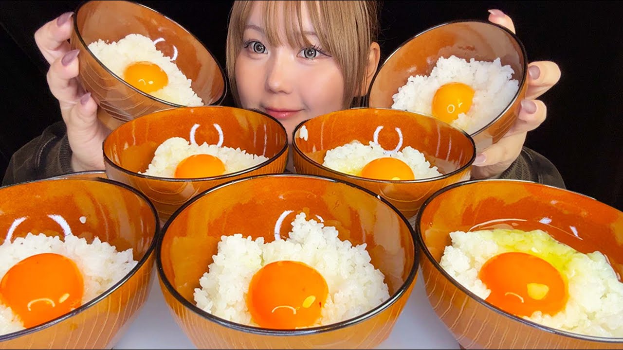 ASMR 卵かけご飯食べ比べ🍚🥚【咀嚼音/ モッパン/Mukbang/ Eating Sounds】【日本語字幕】
