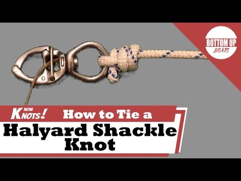 How to tie a Halyard Shackle Knot