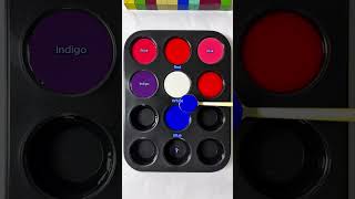 Generate 9 random colors from the 3 flag colors of the Netherlands #colormixing